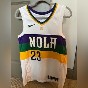 New Orleans Pelicans Mardi Gras Jersey MEDIUM